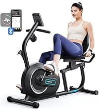 MERACH Recumbent Exercise Bikes for Home with Smart Bluetooth Equipment Exercise Bikes App,LCD,Heart Rate Handle Stationary Bikes for Home, Magnetic Recumbent Exercise Bike for Seniors Gym S08/S23