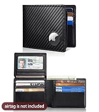 Artpaxy Mens Wallet Genuine Leather Bifold RFID Blocking Wallet for Men with 1 ID Window 13 Card Holders 2 cash pockets 1 Gift Box