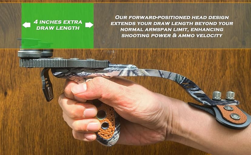 Heavy Duty Hunting Slingshot, Wrist Rocket Slingshot with Arm Support, Professional Shooting Sling Shot for Adults, Competition Catapult.