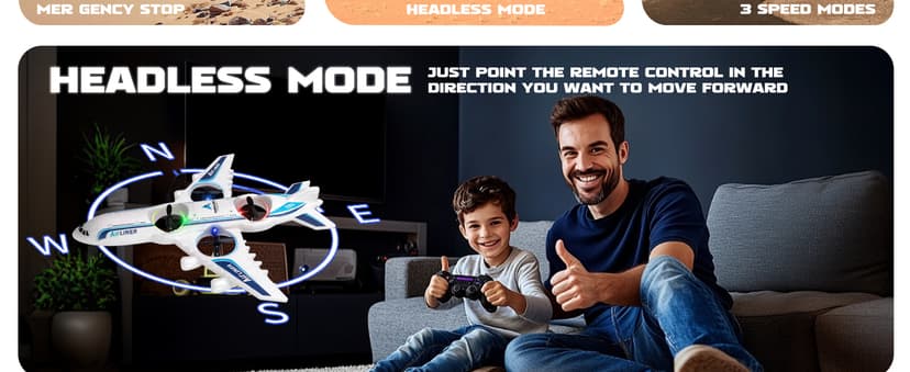 Rc Drone Remote Control Airplane -2.4GHz Foam V17 Jet Fighter Stunt,360° Drop-Resistant Stunt Spin Remote & Light RC Airplane with 2 Batteries for Kids Boys Girls (White)