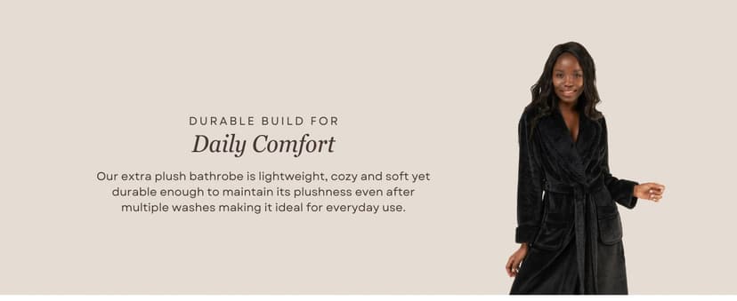 Turquaz Plush Robes For Women, Soft Warm Fleece Bathrobe for Women