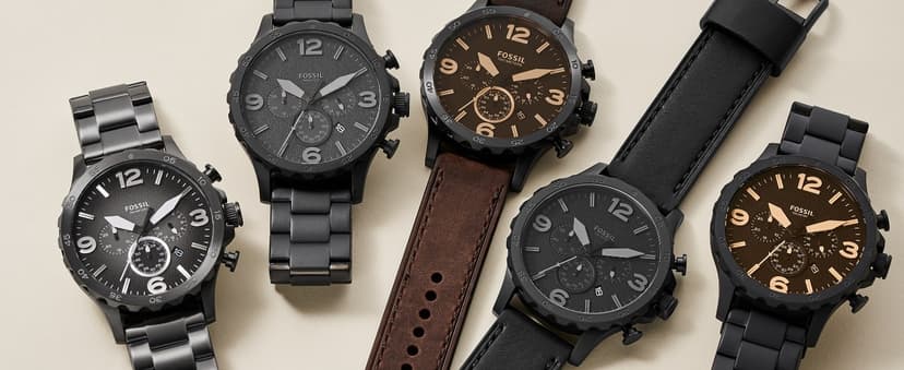 Fossil Men's Nate Quartz Stainless Steel Chronograph Watch