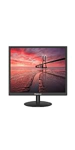 SKitphrati 15.6 Inch Small PC Monitor, FHD VA 1080P Desktop Display with 1920x1080 99% sRGB HDMI VGA Ports, 2 Hole Mounting, LED Monitor for PC, Laptop and Computer, Black
