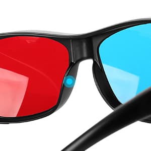 BIAL Red-blue 3D Glasses/Cyan Anaglyph Simple style 3D Glasses 3D movie game-Extra Upgrade Style