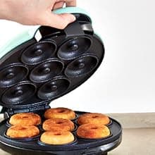DASH Mini Donut Maker Machine for Kid-Friendly Breakfast, Snacks, Desserts & More with Non-stick Surface, Makes 7 Doughnuts - Aqua