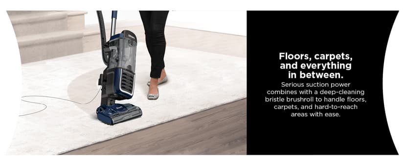 Shark NV151 Navigator Swivel Pro Complete Upright Vacuum with HEPA Filtration, Swivel Steering, Pet Power Brush, Crevice Tool & Upholstery Tool, for Pet Hair & Multi-Surface Cleaning, Navy