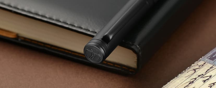 Matte Black Forest Rollerball Pen, Luxury Pen with Schmidt Black Ink Refill, Fancy Pen Gift Set for Men & Women, Business Signature, Executive, Office, Nice Fancy Designer Pens