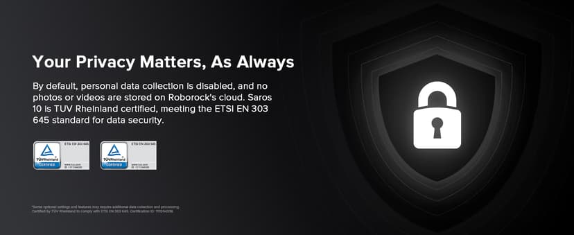 roborock Saros 10 Robot Vacuum and Mop, 22,000Pa Suction, AI Obstacle Avoidance, 3.14-inch Ultra Thin, Intelligent Dirt Detection, Zero Tangling Main Brush, Hot Water Mop & Dock Self Cleaning