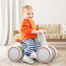 SEREED Baby Balance Bike for 1 Year Old Boys Girls 12-24 Month Toddler Balance Bike, 4 Wheels Toddler First Bike, First Birthday Gifts