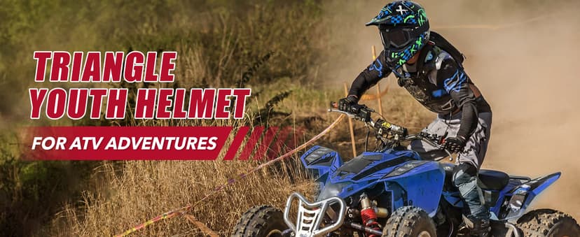 TRIANGLE Youth Kids Dirt Bike Helmet Full Face Motocross Helmet with Goggle & Gloves DOT/FMVSS-218 Approved Motorcycle Helmet