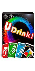UDRINK! - The Drinking Game Cards for Adults, Fun & Easy Games for Adult Game Nights - Couple Games, Bachelorette Party Games to Get Buzzed Easily - 2024 New Edition -
