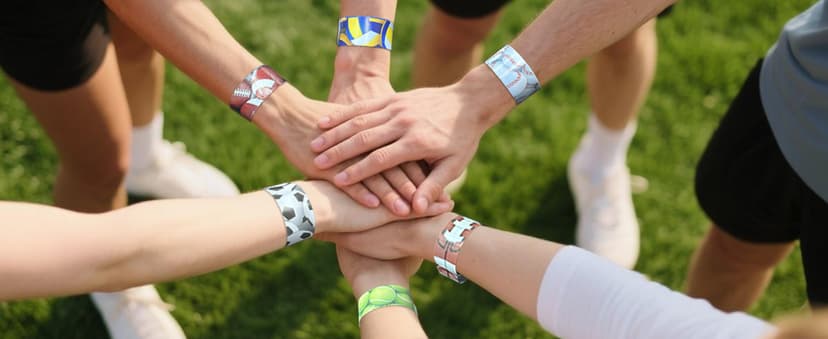 Sports Slap Bracelets Set 48 Counts Sports Party Favors Football Basketball Soccer Baseball Volleyball Tennis Accessories Party Favors Bracelets Wristbands Football Party Supplies Classroom Prize