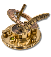 OakiWay Anniversary Sundial Compass Gift for Him or Her - Unique Gift Ideas for Husband or Wife, Men Wedding Anniversary 50th 40th 25th 20th Year Celebration, Gift Card Included