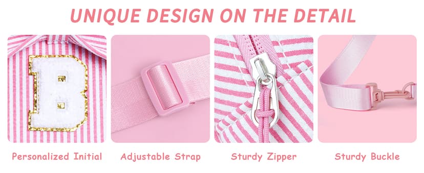 Personalized Gifts for Girls Sling Bag Purse for Toddler, 2 3 4 5 6 7 8 Year Old Girls Crossbody Bag Toddler Purse Anoup Gifts for 2 3 4 5 6 Year Old Girl Sling Bag for Girls Kids, Pink E B0GY869KBQ