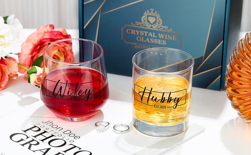 Wedding Gifts for Couples Mr and Mrs Gifts Wedding Gifts for Newlyweds Bridal Shower Gifts for Bride and Groom Just Married Gifts Hubby and Wifey Gifts Newly Wed Gifts for Couple Gifts for Him and Her