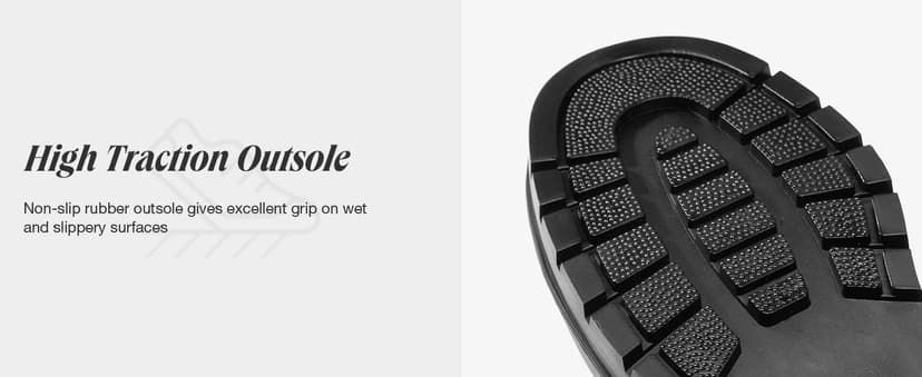 HISEA Women's Short Rain Boots Fashion Waterproof Chelsea Boots Ankle Garden Shoes for Ladies Non Slip Outdoor Work Booties Lightweight Rubber Rainboots with Comfort Insole