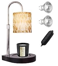 GEEZO Fragrance Candle Warmer Lamp,Electric Candle Warmer with Timer & Dimmer,Mom Christmas Birthday Gifts for Women, House Warming Gifts New Home Bedroom Decor