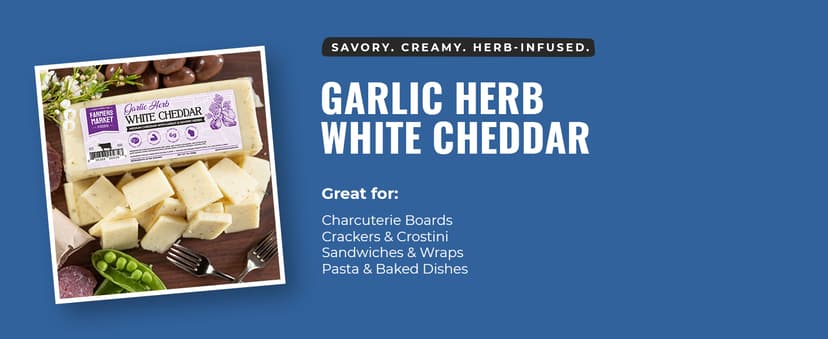 Garlic, Smokey Cheddar, Sharp Cheddar, Pepper Jack, Gouda, Swiss, Mozzarella & Italian Blend – Gluten Free, Keto & Paleo Farmers Market Wisconsin Cheese Artisan Gift Set for Charcuterie, 8 Count B0CRMBJ81D