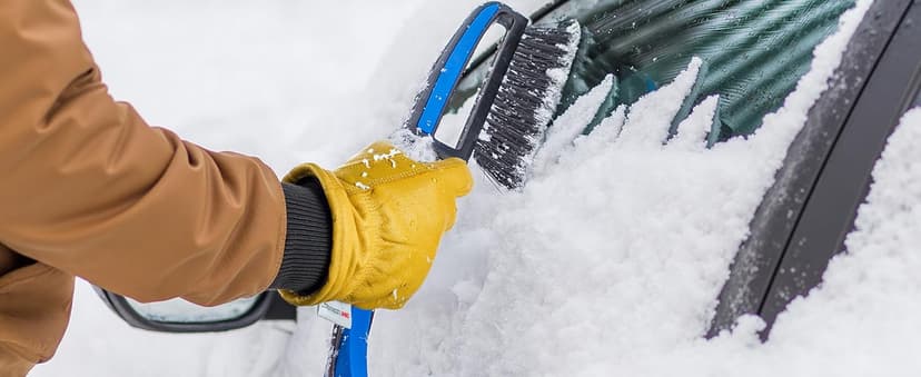 toolant Leather Winter Work Gloves for Men, 100% Grain Cowhide with Warm Thinsulate Lining, Water & Abrasion Resistance