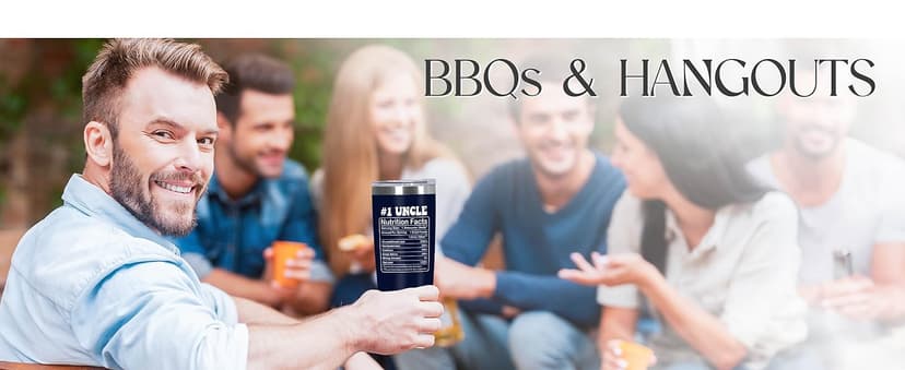 Christmas Best Uncle Gifts for Men - Cool Uncles Club 20 oz Stainless Steel Cup Insulated Travel Tumbler with Lid - Uncle Birthday Gifts for Brother, Presents for Men