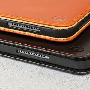 Casemade Real Leather Case Compatible with iPad Pro 11” 1st/2nd/3rd/4th Gen (2018/2020/2021/2022) - Full-Grain Leather Cover, Auto Sleep/Wake, Dual Stand Position (Tan)