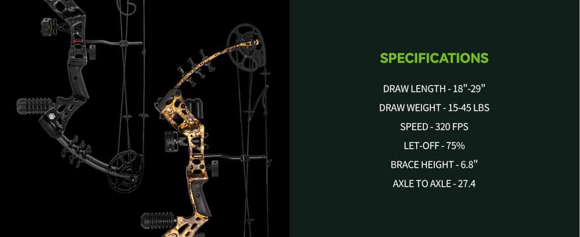 Youth Compound Bow Set 15-45 Lbs for Teens and Beginner, Package with Archery Hunting Equipment, Max Speed 260fps, Adjustable, Right Hand