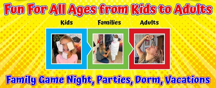 Funwares Home Edition, 218 Minute of Fun Games - Minute to Win It Family Party & Travel for Kids & Adults, 2-12 Players! Play with Everyday Household Items.