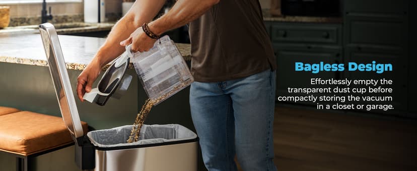 Kenmore DC5070.01 Upgrade 500 Series Bagless Canister Vacuum with Hair Eliminator Brushroll,2-Motor Cyclonic Technology, HEPA Filtration & 24' Auto Cord Rewind for Pet, Carpets, Hard Floors, Stairs