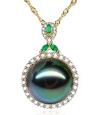 Gifts for women Mom her Girlfriend grandma Wife on Christmas Day Mothers Day Valentines Birthday Gifts Wedding Gift Jewelry Anniversary Tahitian Black Pearl Necklaces