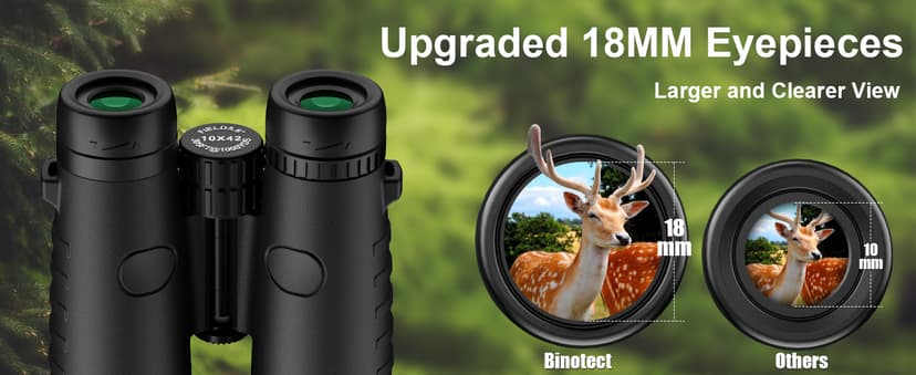 10x42 Binoculars for Adults - Professional HD Roof BAK4 Prism Lens Binoculars for Bird Watching, Hunting, Travel, Sports, Cruise, with Carrying Bag (1.1Lbs)