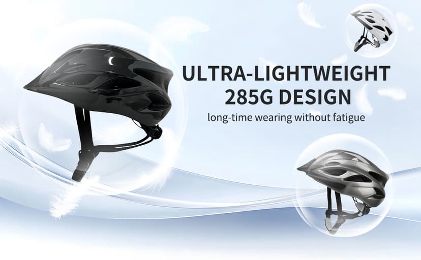 Adult Cycling Bike Helmet, Lightweight and Adjustable with Pads&Visor for Men and Women,Premium Quality Airflow Unisex Bicycle Helmet,Suggested Fit 58-61 cm
