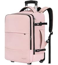 Taygeer Travel Backpack for Women, Carry On Backpack with USB Charging Port & Shoe Pouch, TSA 15.6inch Laptop Mochila Flight Approved, Nurse Bag Casual Daypack for Weekender Business Hiking, Pink