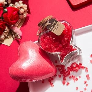 Mothers Day Gifts Mom Gifts Birthday Gifts Box for Girlfriend Wife Lover Valentine's Day Gifts for Women Heart-shaped Red Rose Love Gift Basket Love You Present Wedding & Engagement Anniversary Roman B0CP3X9LDL