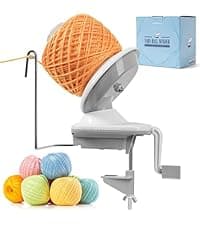 SPEENSUN Yarn Winder, Yarn Winder for Crocheting, 3.5 OZ Easy-to-Install and Efficiently Yarn Ball Winder with Lower Noise, Yarn Spinner for Crochet and Knitting Lover for Yarns Below Size 5