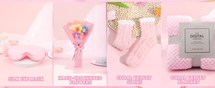 Happy Birthday Gifts for Women, Christmas Valentines Anniversary Birthday Self Care Gifts Basket Set for Women Girlfriend Her Friend Sister Wife Daughter Friend Grandma Skin Care Kit Ideal Gifts