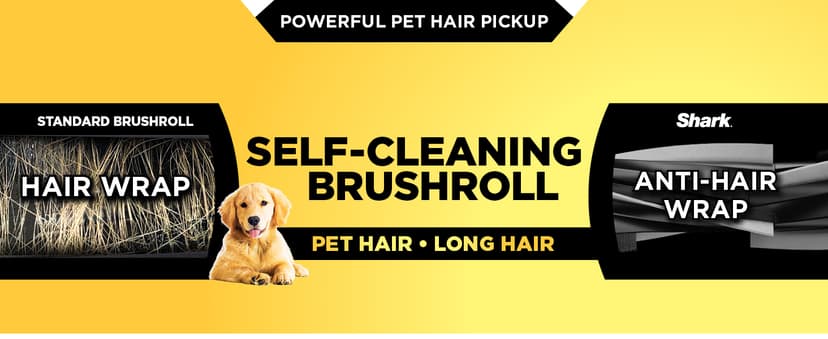 Shark PowerDetect Self-Empty Robot Vacuum with NeverStuck Technology, Auto Deep-Clean Carpets & Hardfloors, 30 Day Capacity HEPA Bagless Base, for Pet Hair, WiFi Black, AV2820S