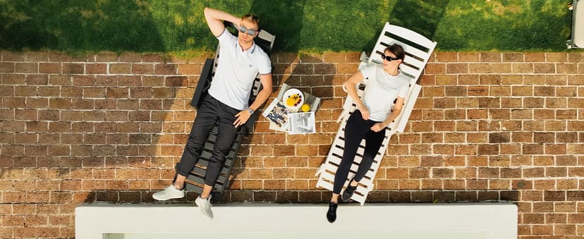 SERWALL Patio Chaise Lounge Chair Set of 2, 78'' Long 5-Positions Adjustable HDPE Outdoor Lounger for Pool, Poly Lounge Chair with Rolling Wheels & Cup Holder for Poolside, Deck, Blue