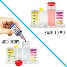 Poolmaster 22260 5-Way Swimming Pool or Spa Water Chemistry Test Kit with Case, Essential Collection