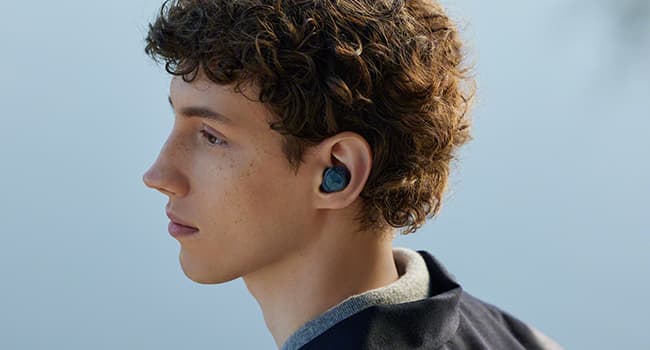 Sony WF-C710N Truly Wireless Noise-Canceling Earbuds with up to 30-Hour Battery Life, Lightweight and Secure, Glass Blue
