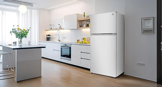 Commercial Cool 18 Cu. Ft. Top Mount Refrigerator with Freezer, 2-Door Refrigerator with Top Freezer and Adjustable Temperature Control, Ice Maker Ready, Energy Star Certified, White