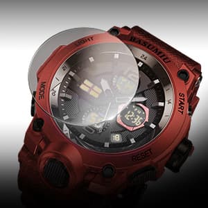 Pienolan Mens Sports Wrist Watches Analog Digital Tactical Military Watch Waterproof Gold Watches for Men