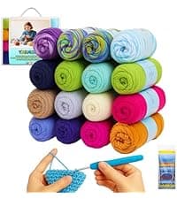 Yarniss Crochet Hooks,14 Size Crochet Set 2mm(B)-10mm(N), Ergonomic Crochet Hooks Set with Case for Beginner,Long Crochet Needles