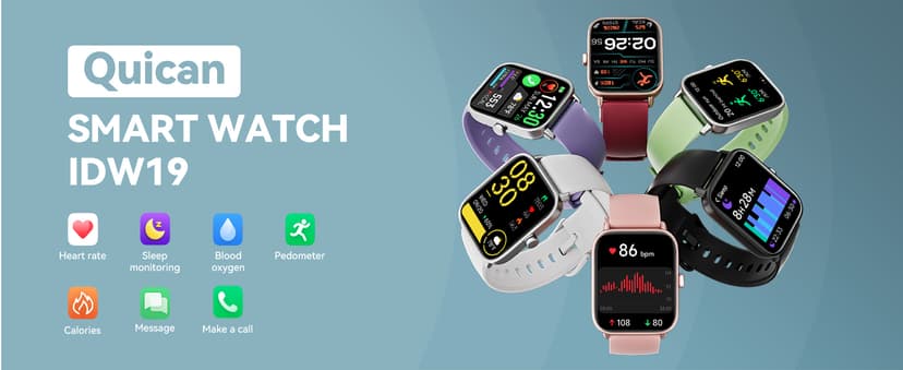 Smart Watches for Women/Men, Smart Watch for Android Phones and iPhone Compatible, Alexa Built-in, 1.8" Fitness Watches for Women, IP68 Waterproof /Bluetooth Call, Heart Rate/Sleep Monitor, Black