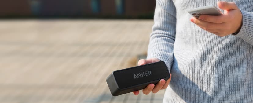 Anker Soundcore 2 Portable Bluetooth Speaker with Stereo Sound, Bluetooth 5, Bassup, IPX7 Waterproof, 24-Hour Playtime, Wireless, Speaker for Home, Outdoors, Travel