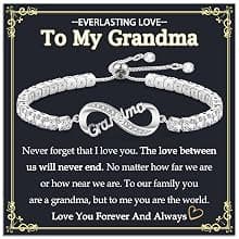 4MM Cubic Zirconia Tennis Bracelet, Infinity CZ Jewelry, Christmas, Mothers Day, Valentines Day, Birthday, Easter Mom Nana Grandma Aunt Mimi Gigi Grammy Granny Bracelet Gifts for Women B0GSZ6BKPH