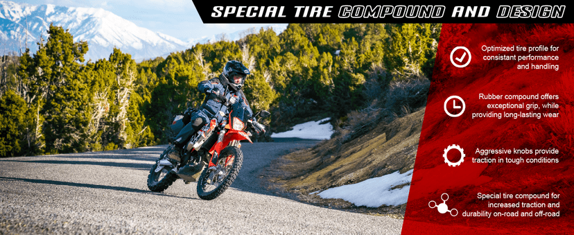 Tusk Waypoint Adventure Front Tire 90/90-21 (54R) – Motorcycle & Dual Sport