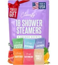 Cleverfy Shower Steamers Aromatherapy for Women and Men – Self-Care Shower Bombs for Stress Relief and Relaxation – 6 Tablets
