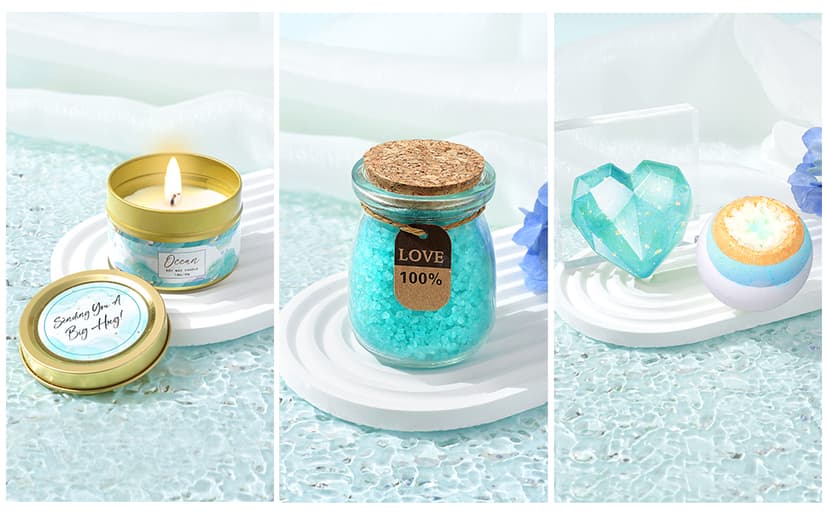 LUCOTIYA Birthday Gifts for Women Self Care Gifts Get Well Soon Gifts,Ocean Relaxing Spa Gift Basket Care Package with Blanket, Idea Thinking of You Gifts for Mom Her Best Friends Sister Wife