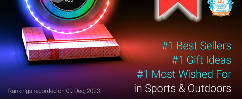 TOSY Flying Disc - 108 RGB Multicolor or 36 Monocolor LEDs, Super Bright, Smart Modes, Christmas Stocking Stuffers Gift, Camping Toy for Kid/Teen/Adult, Auto Light Up, Rechargeable, Waterproof, 175g