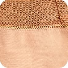 HOHOM Beach Bags for Women, Summer Travel Mesh Tote Bag with Large Inner Pocket, Sandproof Woven Shoulder Handbag